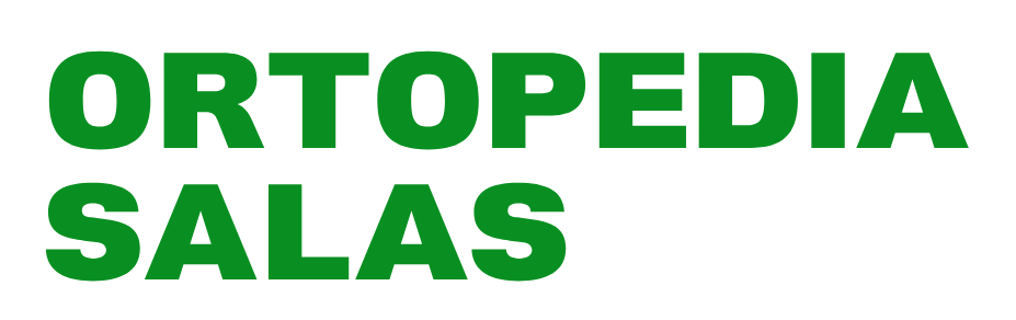 Logo de Ortopedia Salas en Málaga en color verde.
